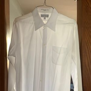 Paul Fredrick white dress shirt 17.5/34